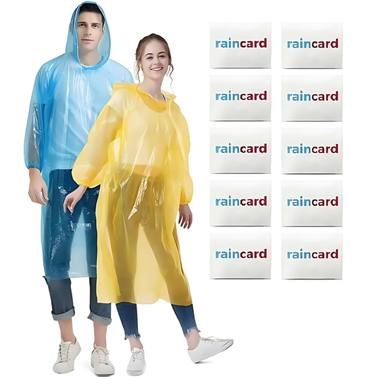 FULLY Reusable Wallet Rain Card – Pocket Raincoat for Adults
