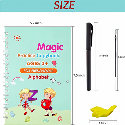 Sank Magic Practice Book ( 4 BOOKS,1 PEN,1 GRIP,10 REFILL ) PACK OF 2