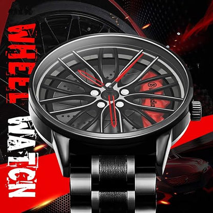 Men’s 3D Sports Wheel Hub Watch