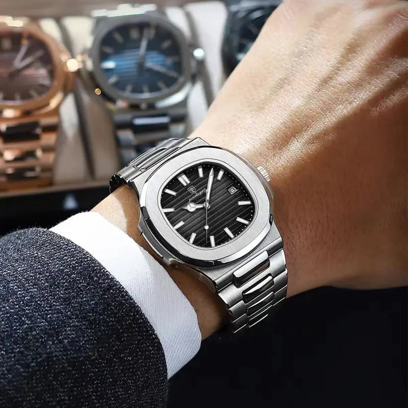 Poedagar Premium Stainless Steel Watach