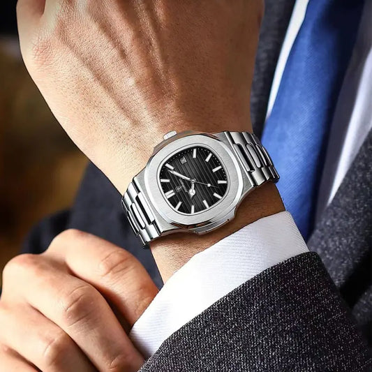 Poedagar Premium Stainless Steel Watach