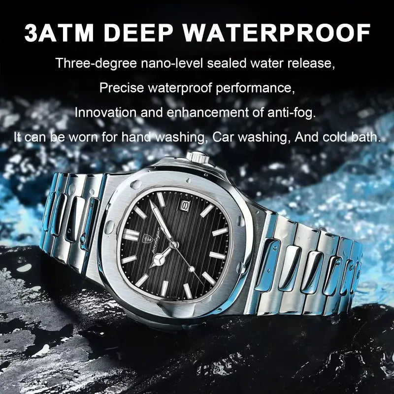 Poedagar Premium Stainless Steel Watach
